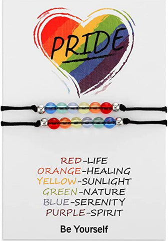 Pride / Chakra Bracelet set