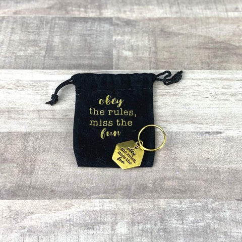 Obey the Rules Keychain