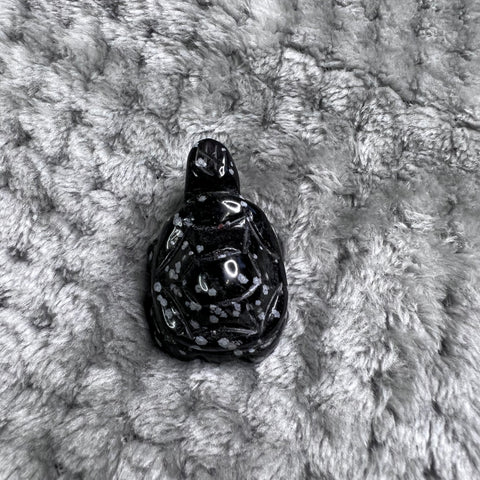 Snowflake Obsidian Turtle