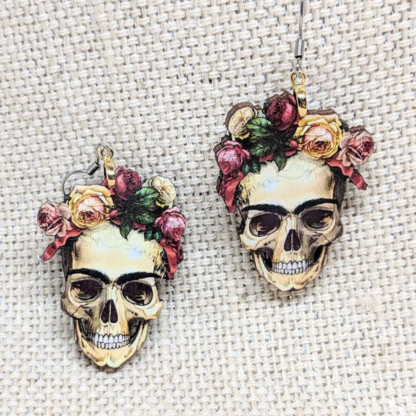 Sugar Skull Earrings / Dia de los Muertos Earrings / Halloween Earrings / Day of the Dead / Sugar Skull Accessories / Halloween Accessories